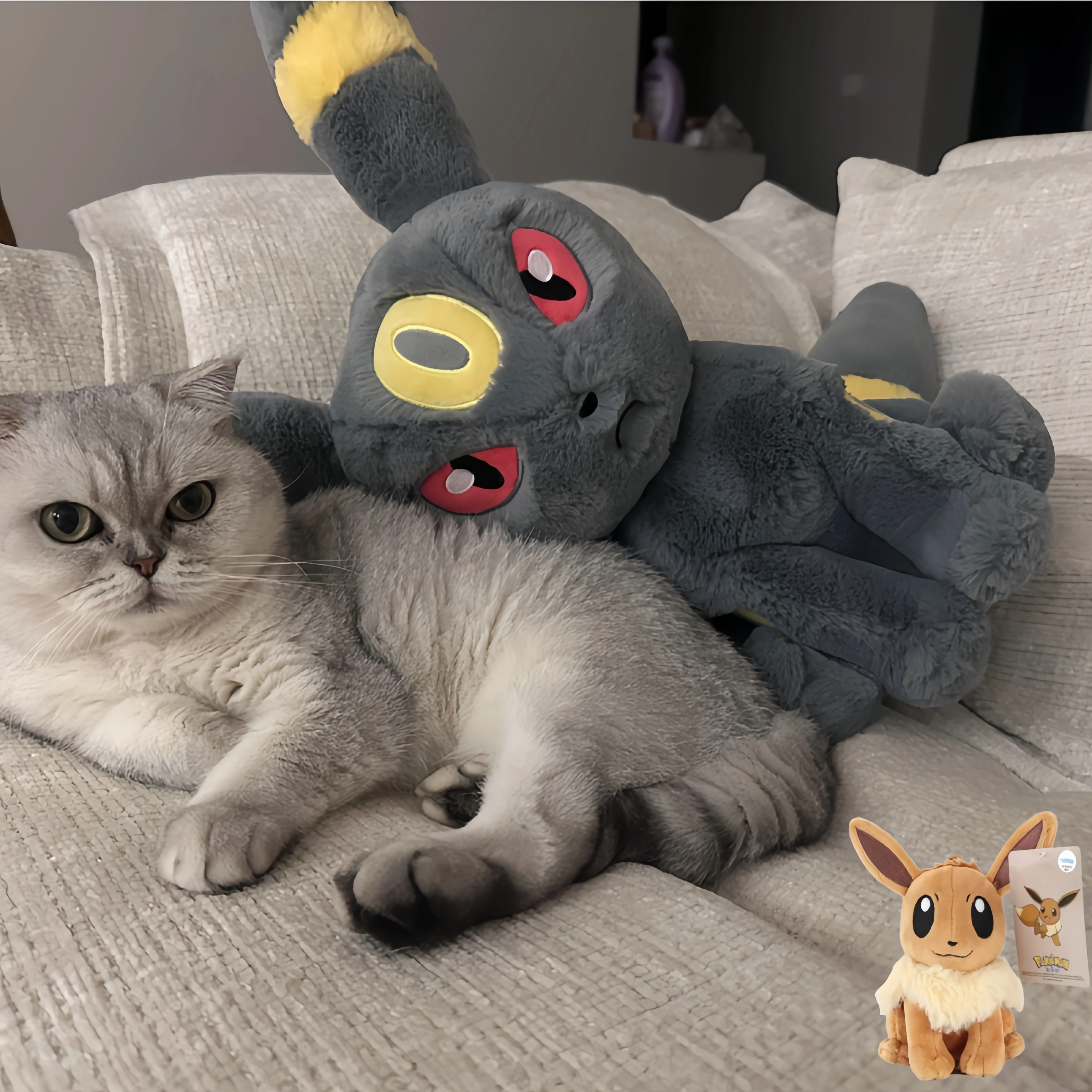 Soft Umbreon Plushies Eevee Evoli Sleep Plush Flareon Big Size Vaporeon Sylveon Peluche Charizard Piplup Piplup Riolu Toy Gift