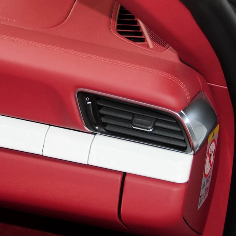Super Sale Dashboard Air Conditioning Middle Left Right AC Vent Grille Repair Kit for Porsche 911 2012-2020 Accessories