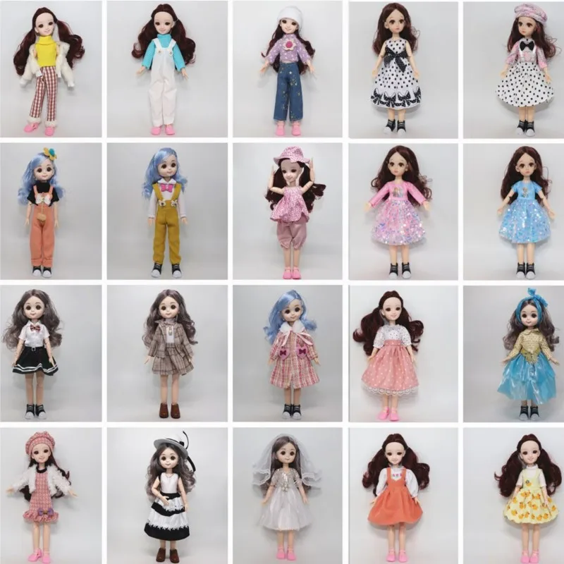 

1/6 30cm Fat BJD Doll Clothes Accessories Body College Style Wearable Clothes Suit Children DIY Dress Up Toy Girl Fashion Gifts