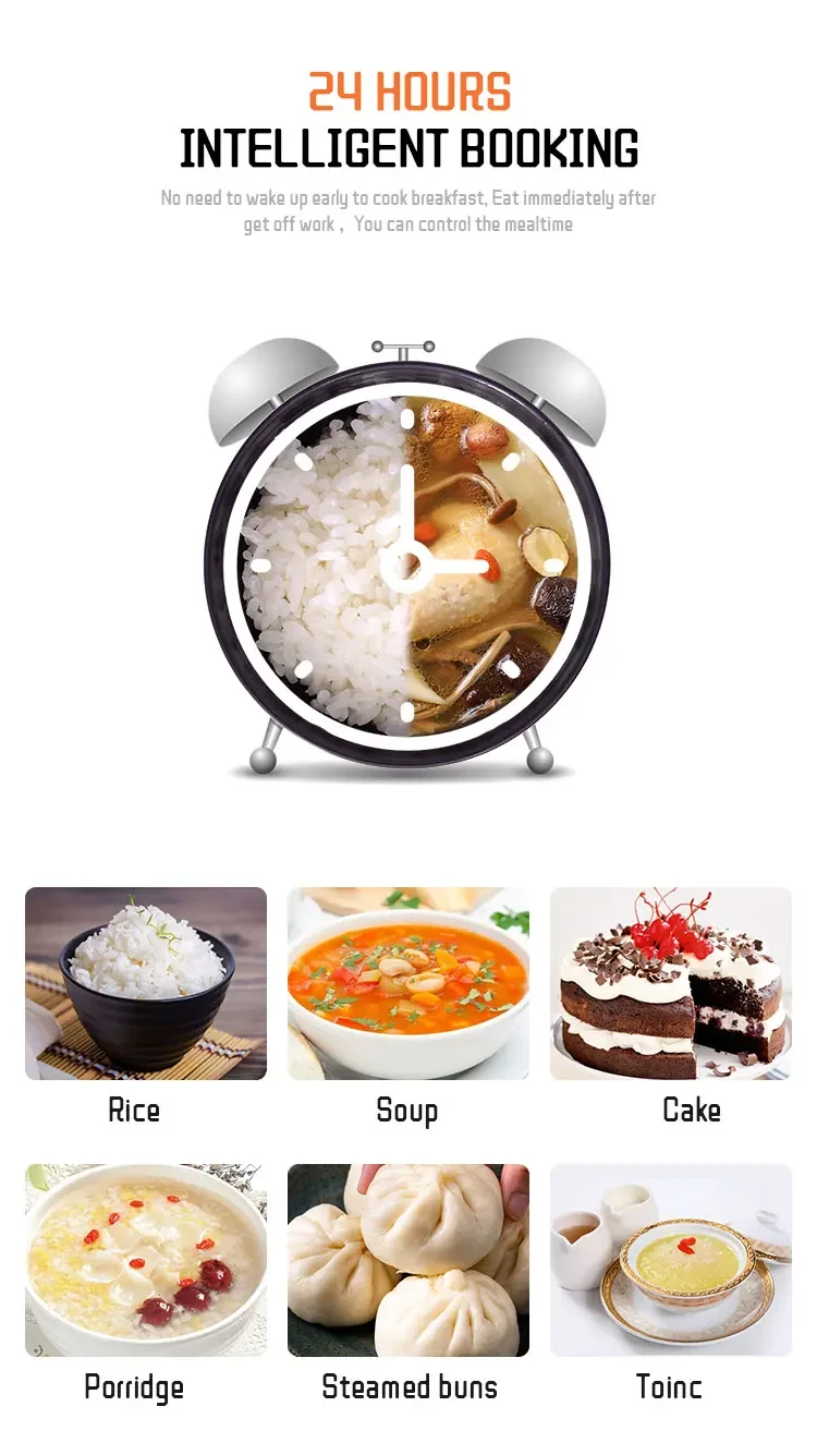 الجملة الرائعة الفاخرة الذكية الكهربائية غير عصا desugar منخفضة السكر 5L وعاء طبخ الأرز #5