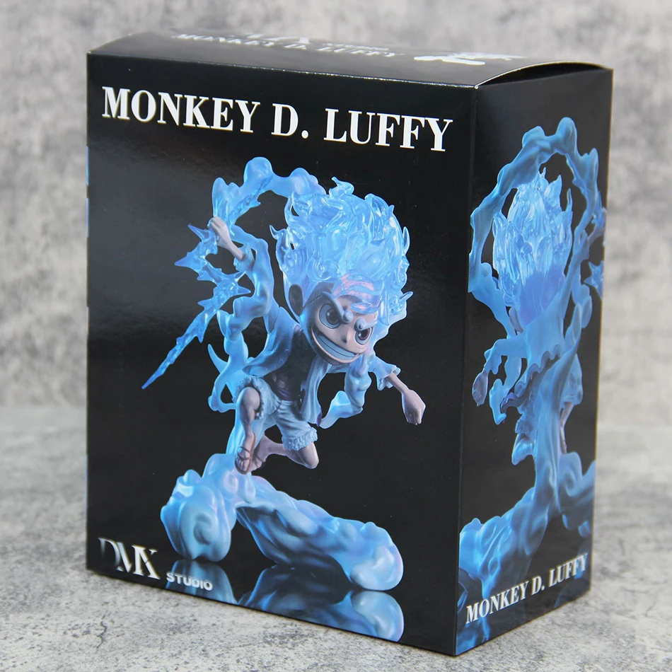 Une pièce Anime poupée d'action intégrée Nika Luffy éveil à la main PVC modèle jouet poupée décoration de bureau mystérieuse boîte aveugle