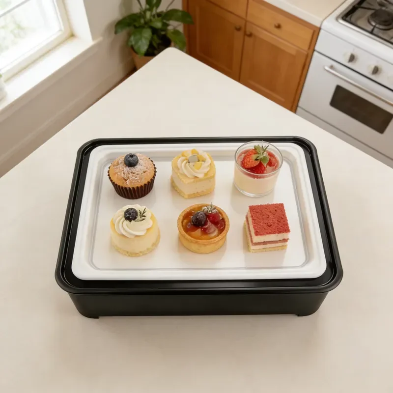 Black Stainless Steel Cake Stand Set for Dessert Display Buffet Table Food Holder Banquet Hotel Restaurant Catering Equipment