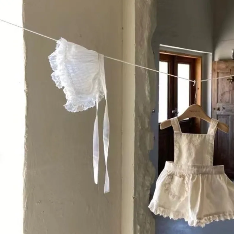 2026 Sommer Baby Mädchen Rock Süßer Spitzen-Rüschen-Schürzenrock aus Baumwolle für Kleinkinder, einfarbig, vielseitig kombinierbar, Tutu, Schnürrock für Säuglinge – Detail 6