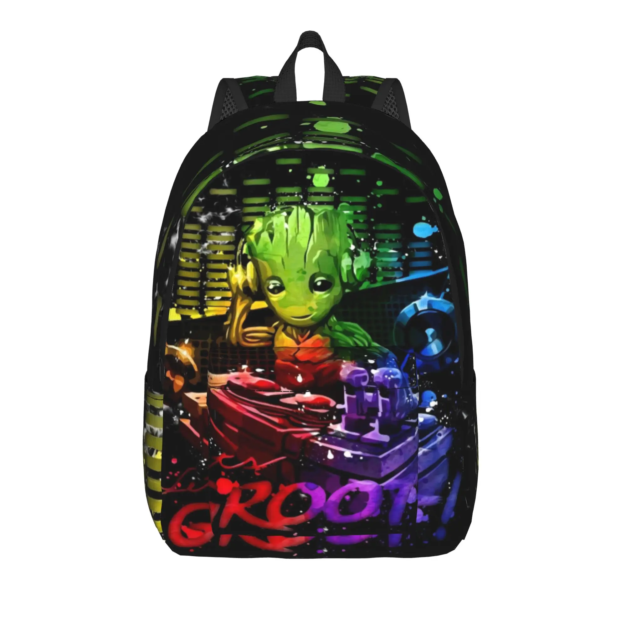

Back to school season Harajuku Design Groot Storage Bag Marvel College Student Book Pack Backpack
