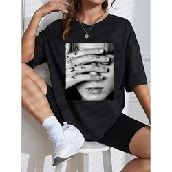 T Shirt Jungkook Graphic Tee Unisex Oversized Tops Gothic Man's Women's T-Shirt Kpop Aesthetic Goth Fashion Streetwear 70224