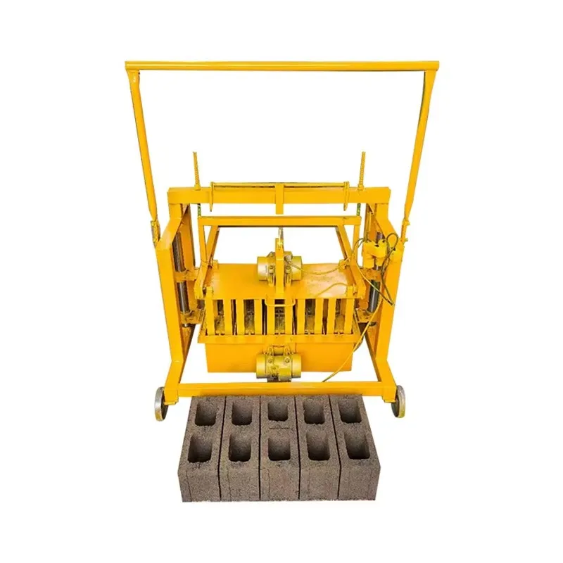 Small Cement Hand Brick Making Machine Can Move Non-burning Hollow Brick Press Forming Machine