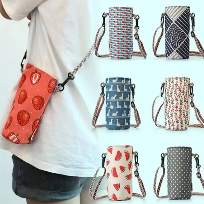 Neue Kreative Tragbare Wasser Flasche Tasche Isolierte Umhängetasche Wasser Flasche Tasche Outdoor Sport Tasse Schutzhülle