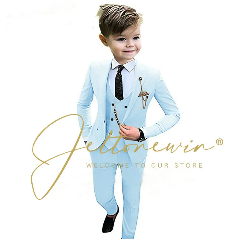 Boys Formal Wedding Suit Kids Prom Party Tuxedo Blazer Children\'s Day Pinao Performance Costume School Uniform Boys Suit