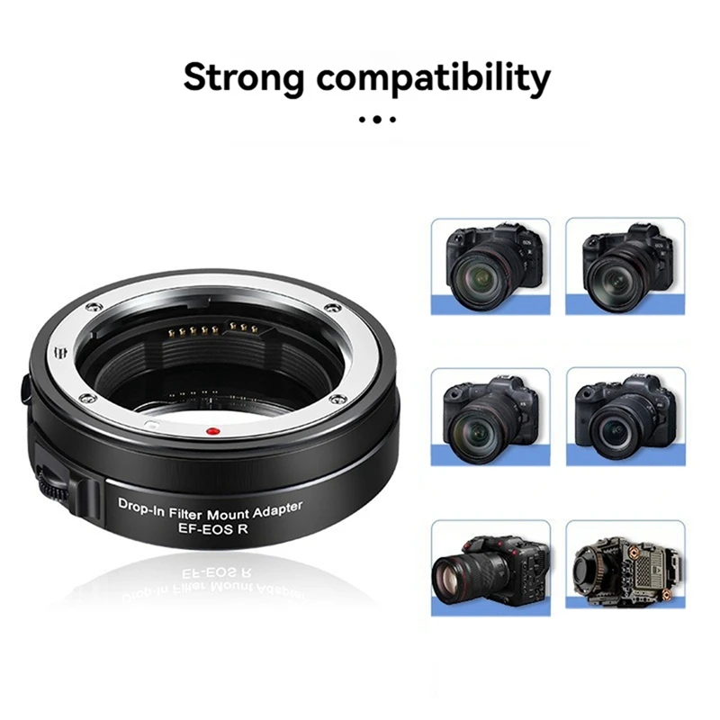 EF To EOS R Mount Adapter With CPL Filter, Autofocus Lens Converter For Canon EOS R, Ra, RP, R5, R6