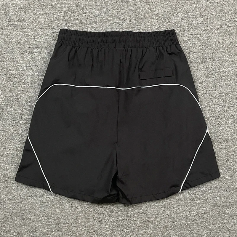 Saint Casual Quick‑dry Reflective Line Shorts Men Striped Quality Letter‑Print Sport Streetwear Shorts
