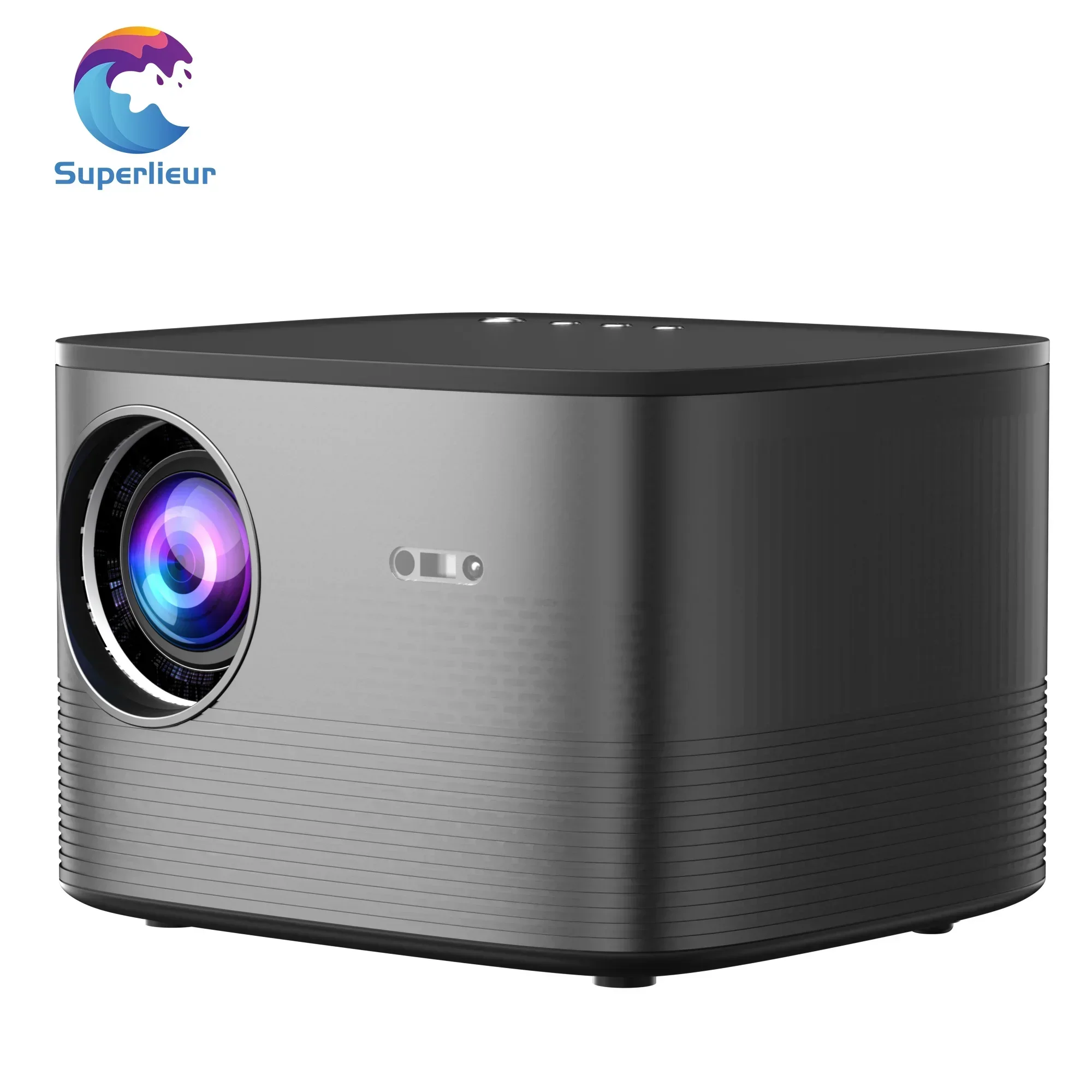 Superlieur F18 Smart 3D Beam 1080P Video HD Wifi المسرح المنزلي Android 430 ANSI LED LCD Projector