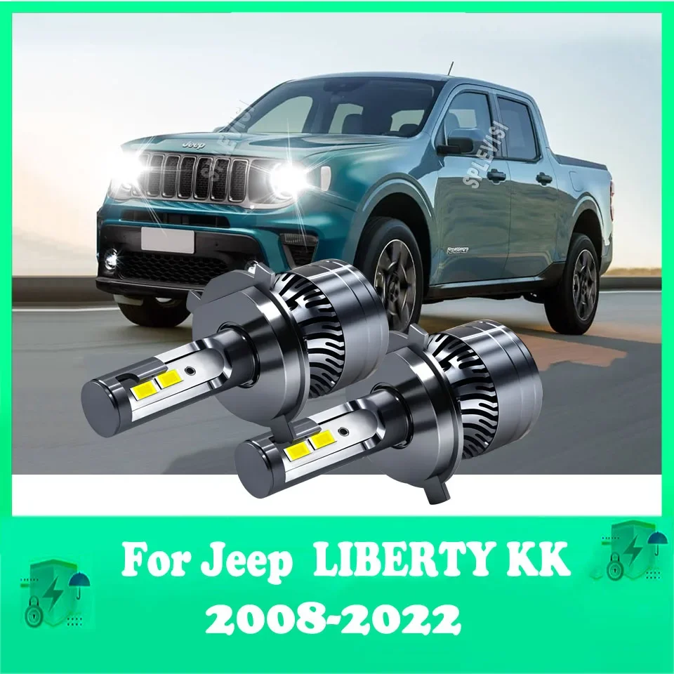 LED Headlight 180W High Power For Jeep LIBERTY KK 2008 2009 2010 2011 2012 2013 2014 2015 2016 2017 2018 2019 2020 2021 2022