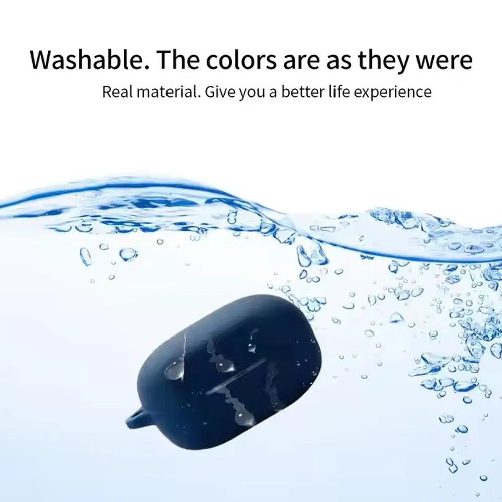 For DENON AH-C840NCW Bluetooth Earphone Protective Cover Real Machine Mold Precise Hole Position With Hanging Buckle Hole