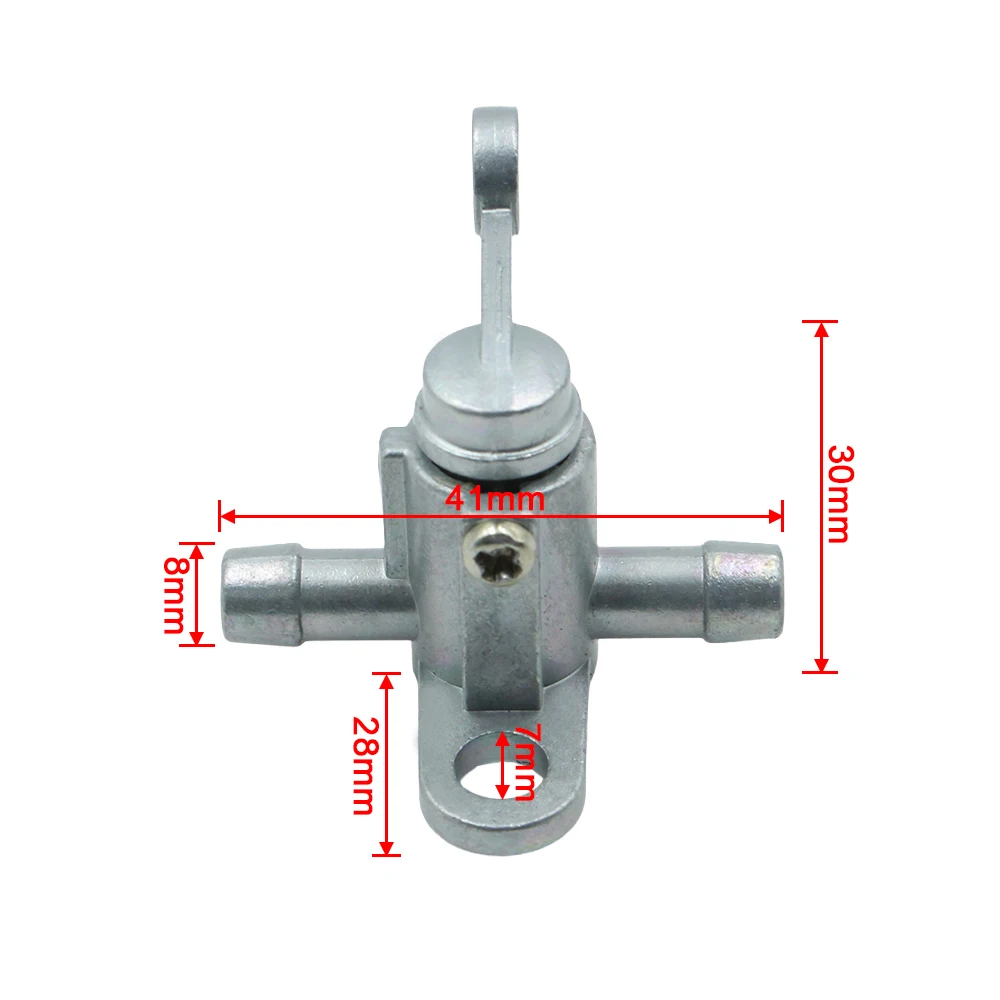 Motorcycle 8mm 5/16'' Fuel Tap Gas Petrol Valve Fuel Tank Switch for Honda Kawasaki KTM Suzuki Yamaha ATV PW50 PW80 Universal