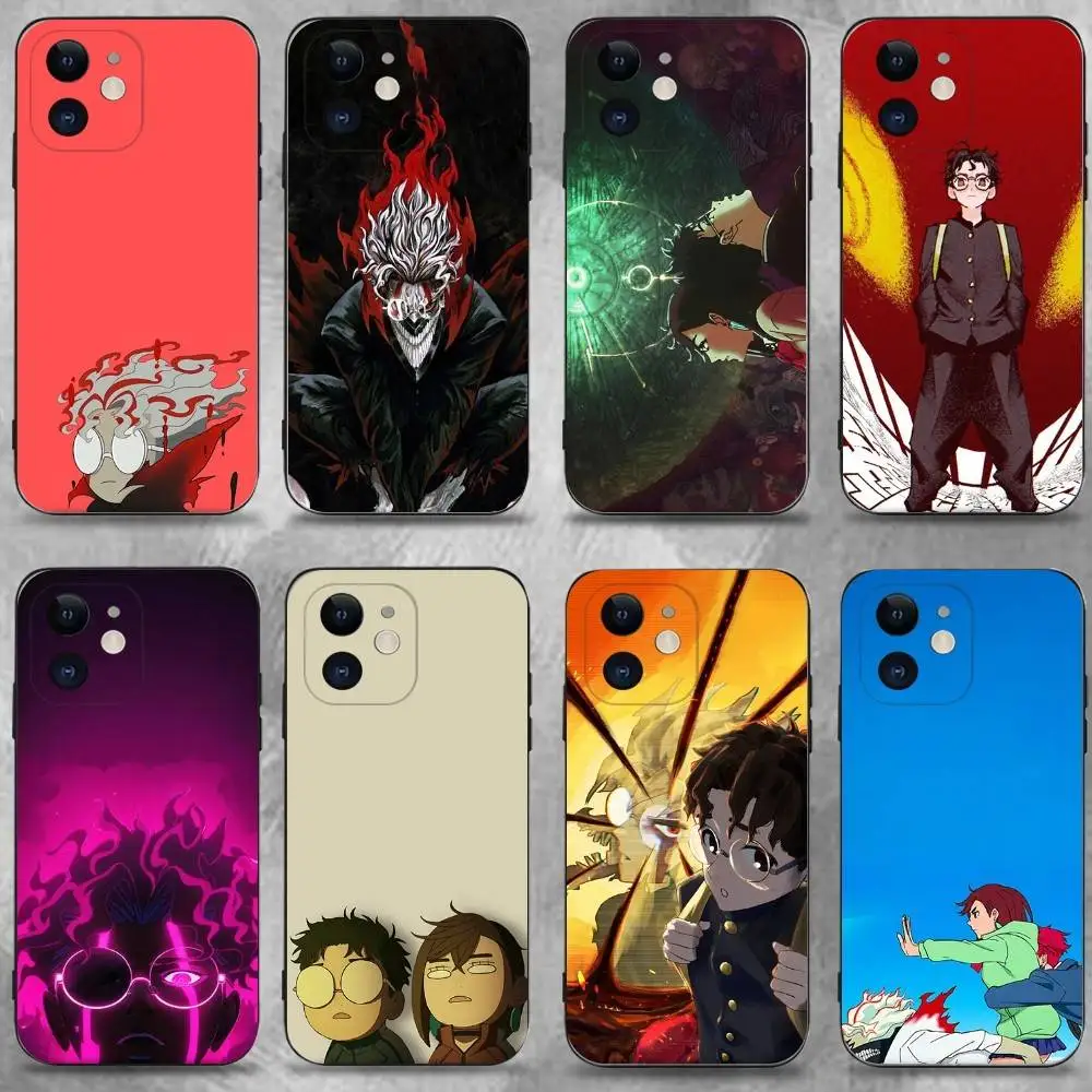 

Anime Dandadan Ken Takakura Phone Case For iPhone 16,15,14,13,12,11 Plus,Pro Max,XS,X,XR,SE,Mini,8,7,Soft Silicone Black Cover