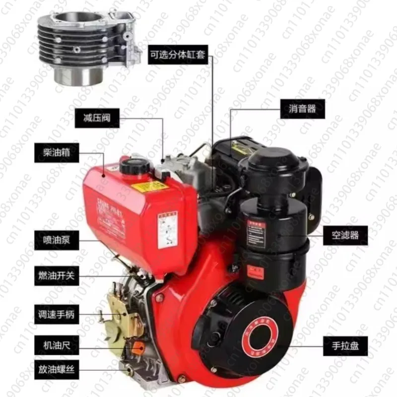 Air-cooled Diesel Engine , Horsepower Cutter Power , Microtiller Heads