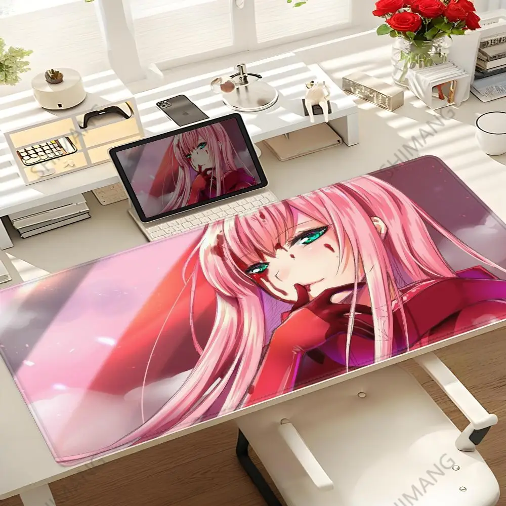 Non-slip Computer Mousepad HD Printing Quick delivery Gamer Desk Mat Accessories Zero Two Darling In The FranXX 02 XXL Table Pad