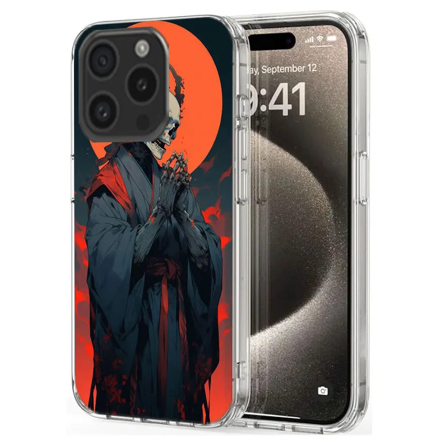 Divine Death Clear Phone Case For Apple iPhone 12 13 Mini 11 14 15 16 Pro Max Cover XS MAX XR Soft