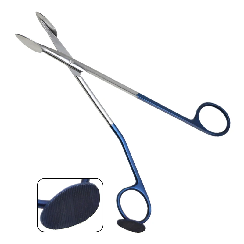 Stainless Steel Facial Flap Dissector Scissors Face Lift Dissection Insert with Speculated Sharp Cut Tips Plastic Surgical Tool