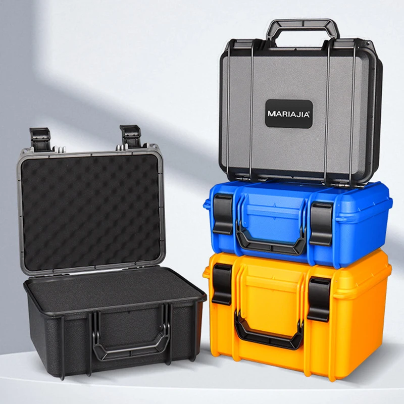 Cassetta degli attrezzi hardware Scatola protettiva per strumenti Custodia portatile multifunzionale per batteria al litio Organizzatore di strumenti con spponage