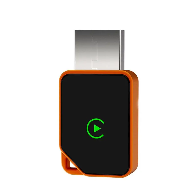 

Беспроводной адаптер AAAEL Mini 2-в-1 для CarPlay: переходник с проводного на беспроводное подключение (оранжевый)