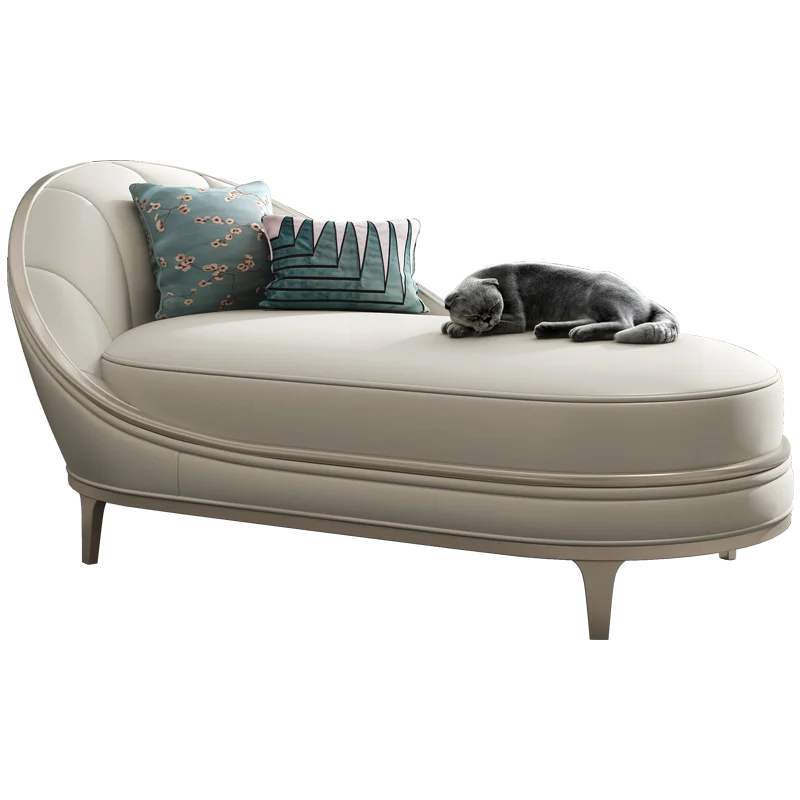 

Modern simple living room balcony beauty couch bay window bedside recliner light luxury chaise longue