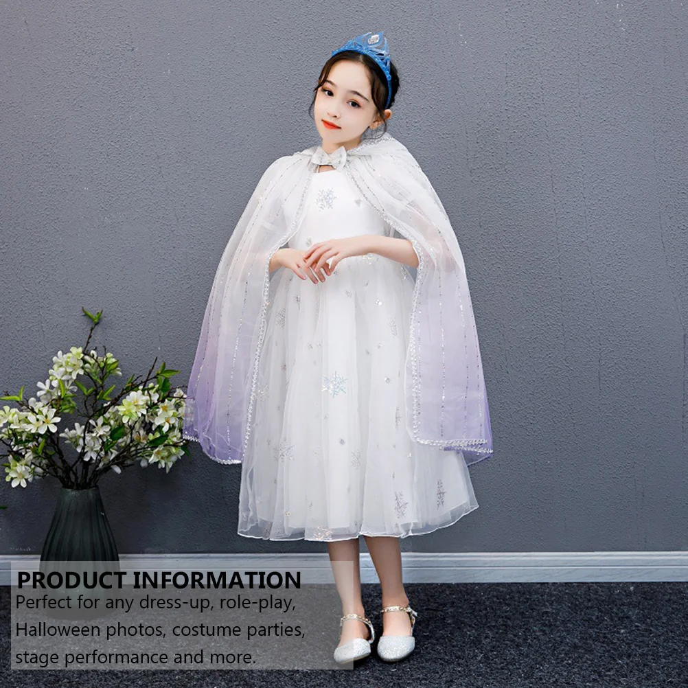 Children's Mesh Cape Kids Accessories Masquerade Costume Party Clothes Cloak Cosplay for Clothing