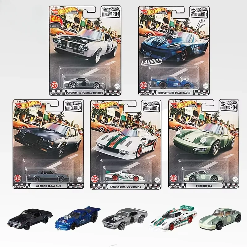 Original Hot Wheels Premium Car Boulevard Diecast 1:64 Voiture Nissan Skyline Volkswagen Mini Toyota Kids Boys Toys for Children