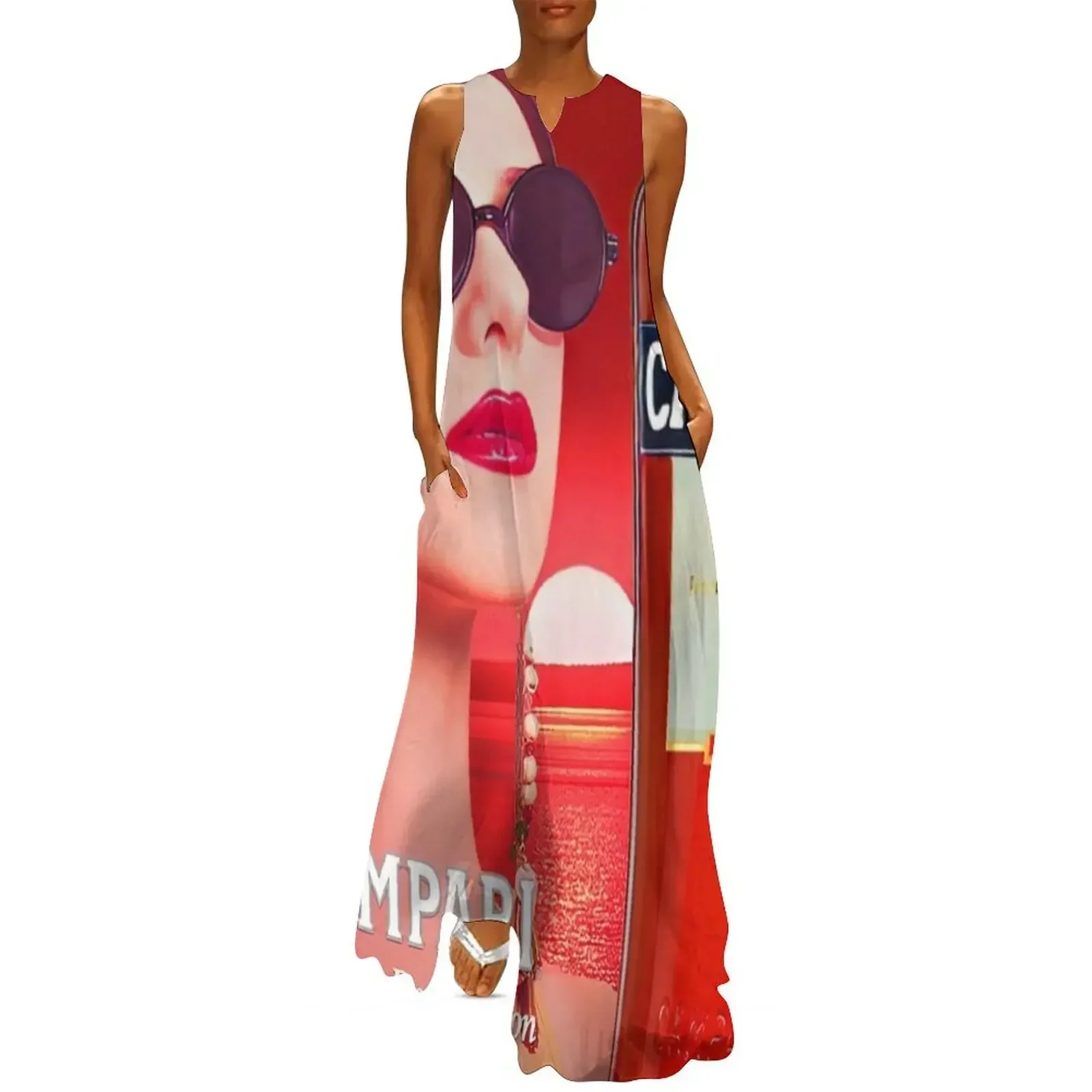 

Campari Summer Red Passion Long Dress dress women summer 2025 Women's dresses Women's dress Woman clothes