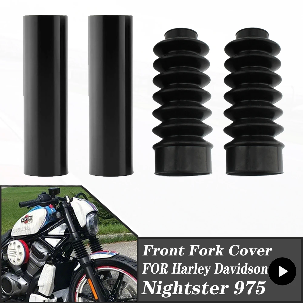 New FOR Harley Davidson Nightster 975 RH975 2022 2023 Front Fork Gaiters Cover - Motorcycle Boot Shock Dust NIGHTSTER975 RH 975