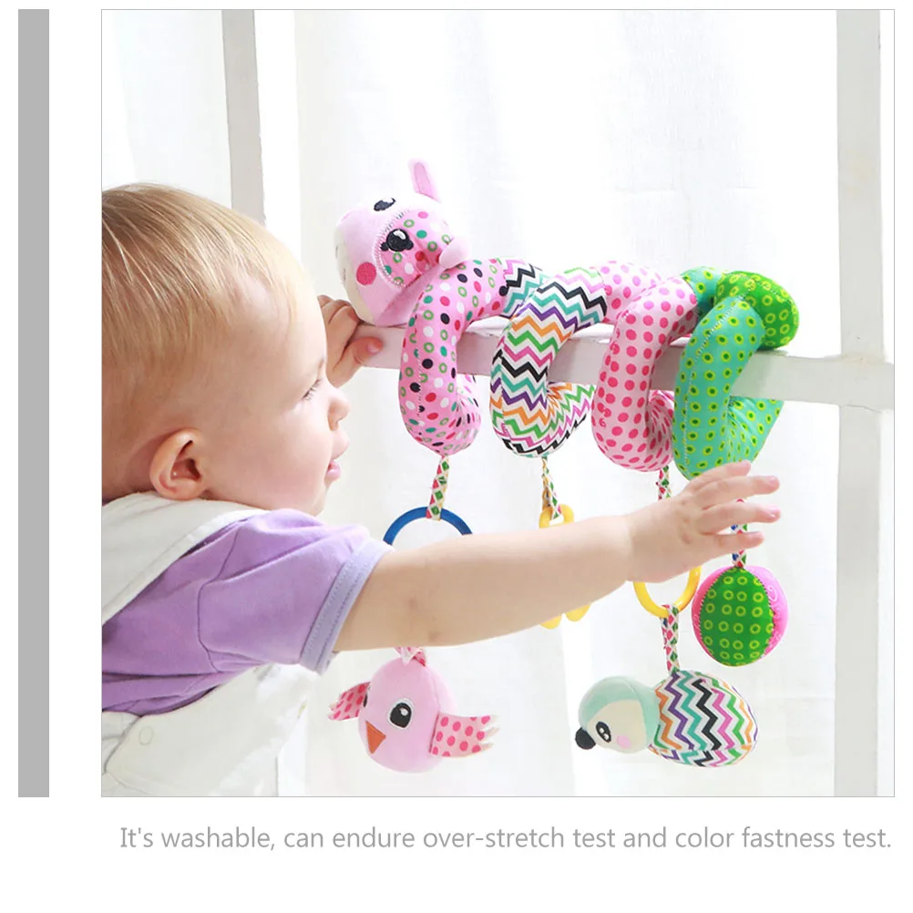 

Calf Bed Winding Mobile Baby Towers Stroller Toy Early Childhood Carriage Bell Paper Plaything Pendant Hanging