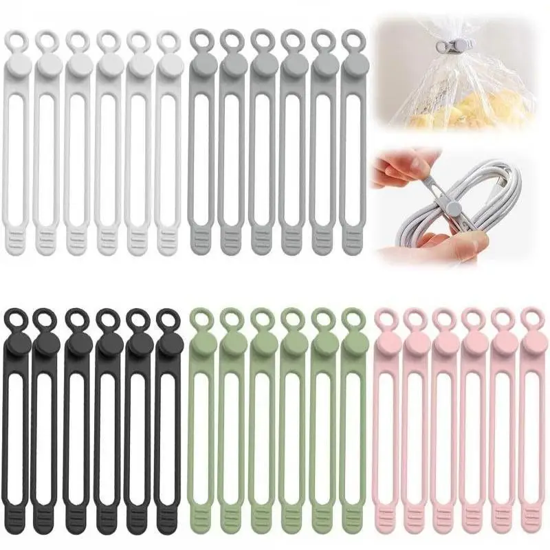 Silicone ,,Cable Straps,Reusable Cord Ties,Travel Cable Organizer ,Cute Elastic Tie, Wire Ties