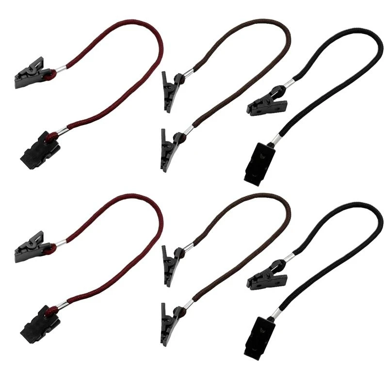 

6 шт. Простая спортивная шляпа -рубашка зажима для поддержания шнура для подъема на лодке