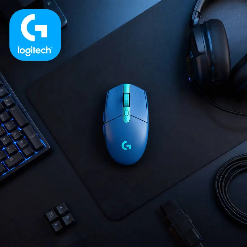 Logitech G304 Wireless Mouse LIGHTSPEED Tech 12000 DPI HERO Sensor 1ms Response 9-Month Battery Anti-Slip Gamers