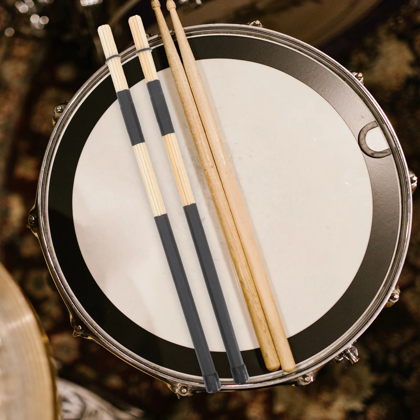 

1 Pair Wood Drum Sticks Durable Smooth Surface Professional Percussion Instrument Stick For Jazz Music Stage Performance Drum