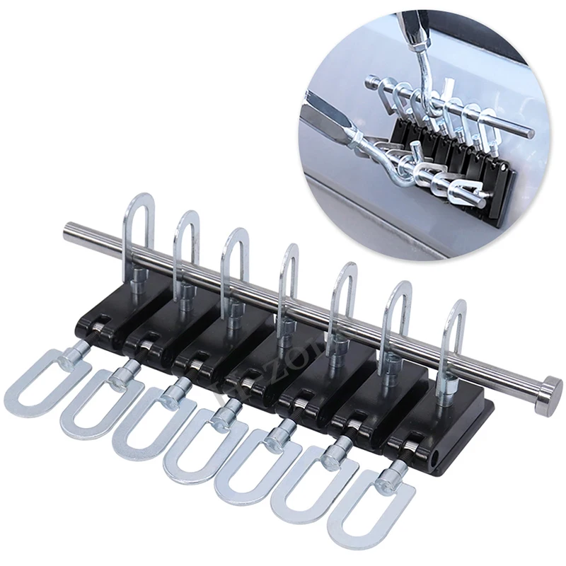 

1Set Reusable car dent repair tool paint-free body sheet metal removal tool metal long rod puller heavy duty adhesive puller