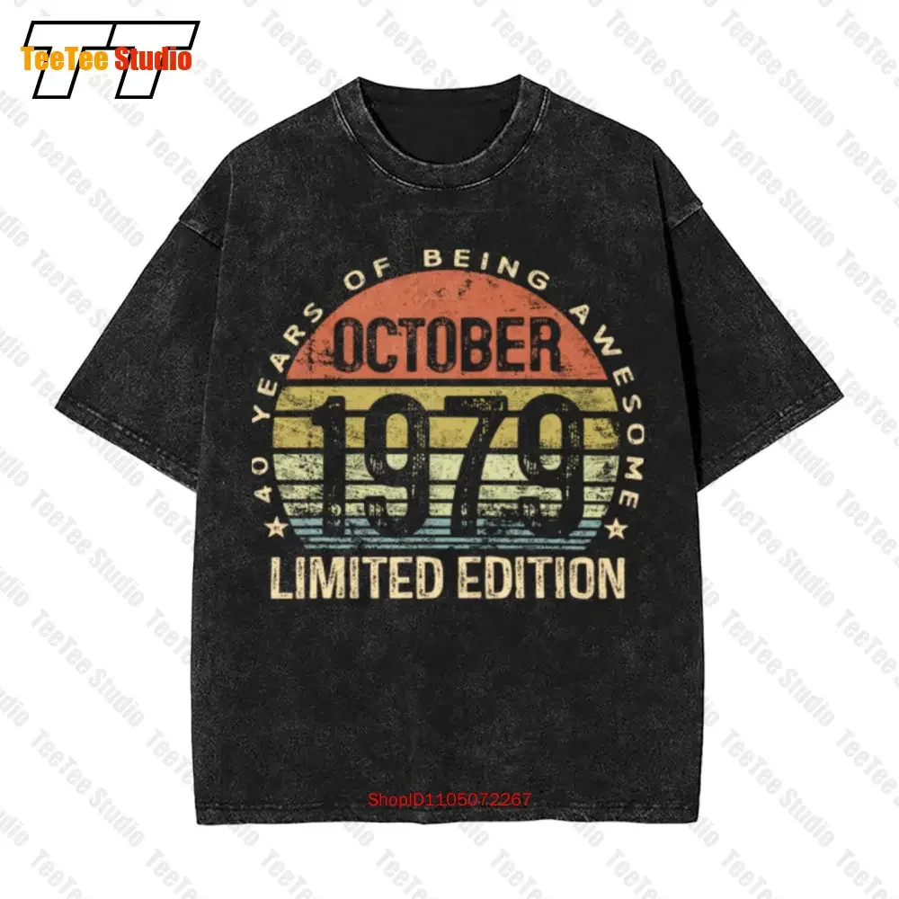 Born October 1979 40Th Birthday Vintage Oversized T-Shirt WHRR