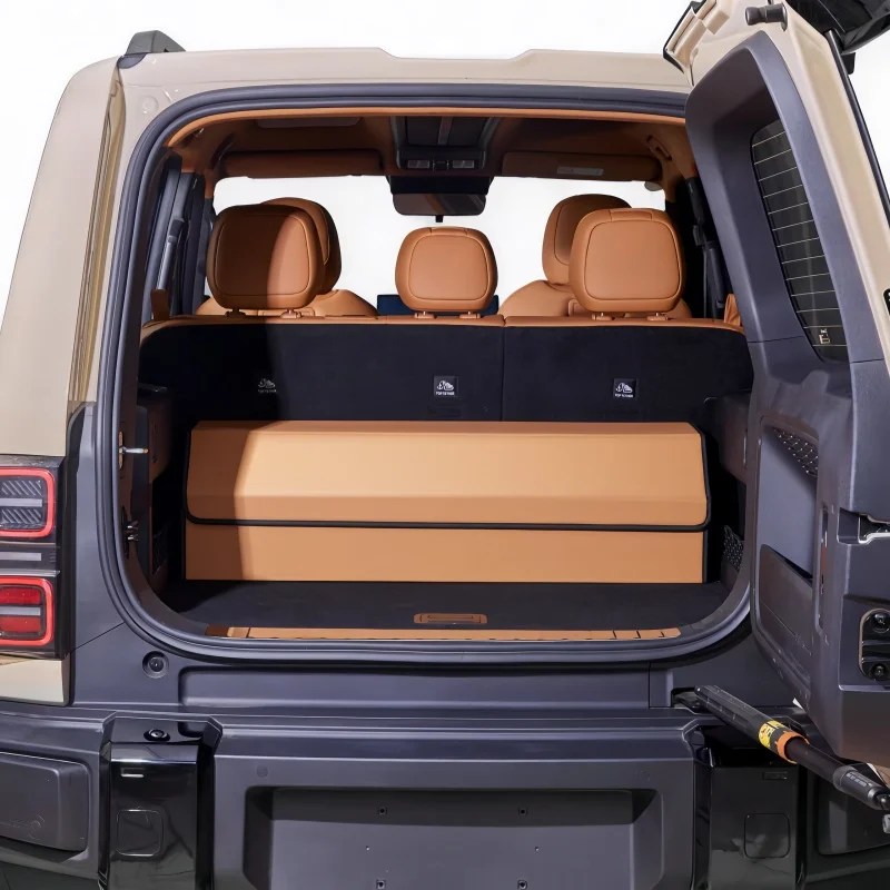Car Trunk Multi-functional Storage Box Fit for Chery ICAR V27 2026 Car Tailbox Folding Box Interior Storage Items Parts Supplies