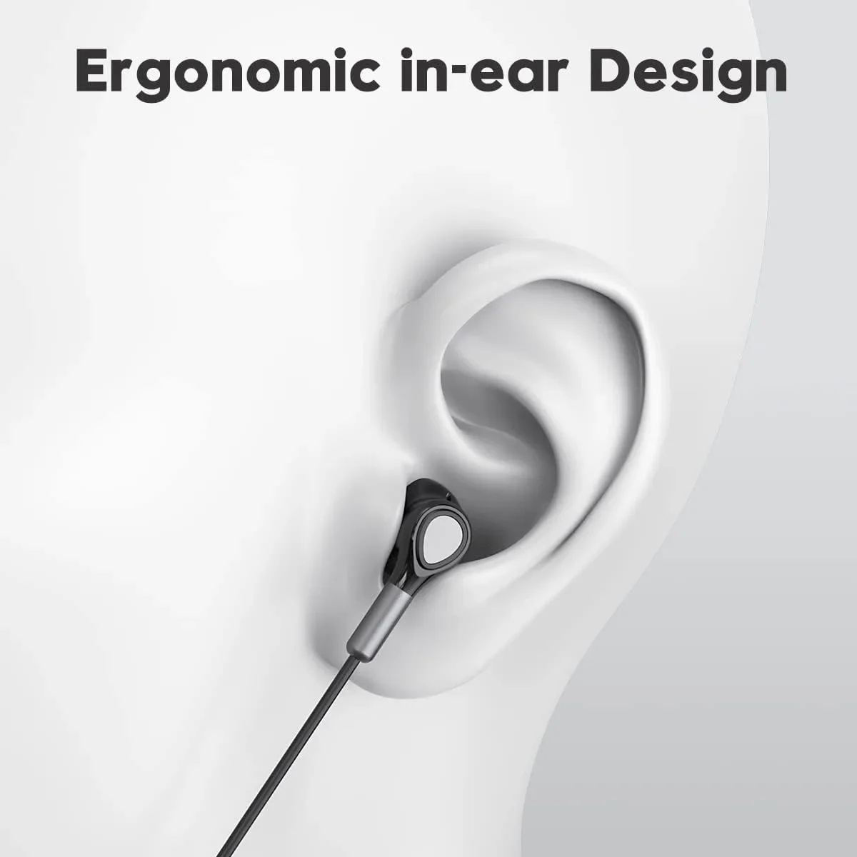 EARDECO 3.5 ملم Hifi سماعات أذن سلكية داخل الأذن سماعات أذن سلكية مع ميكروفون للمكالمات الواضحة عزل الضوضاء