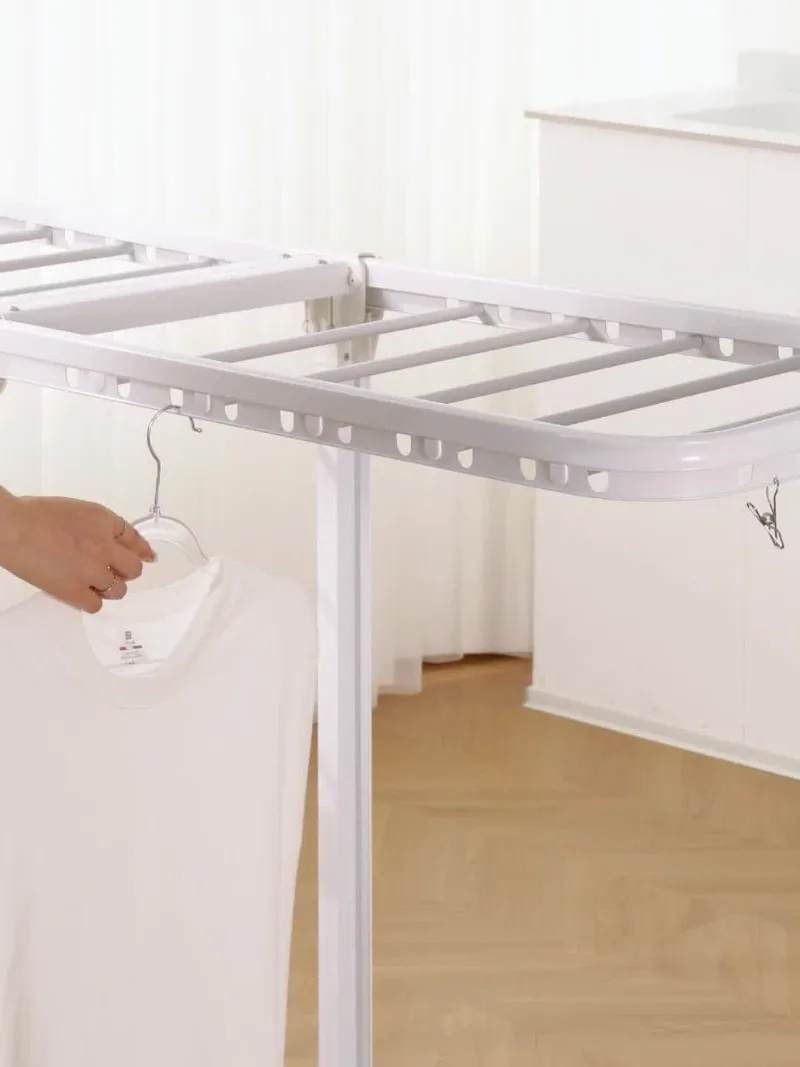 drying rack airfoil simple indoor hanger thickened aluminum hanger hanger, upgraded pulley