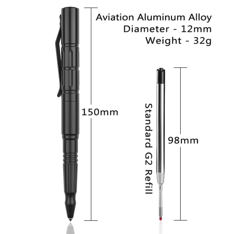 Portable Tactical Pen Security Protection Personal Defense EDC Tool Tungsten Steel Emergency Window Breaker Survival Supplies