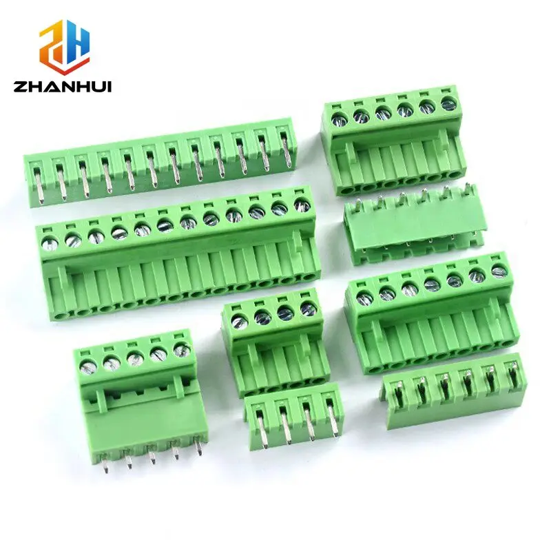 5/10 Pair 2EDG 5.08mm Pitch Pluggable Screw Terminal Block, 2–12Pin Male Plug & Female Socket PCB Connector