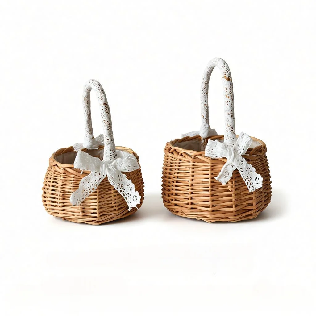 

Flower Basket Rattan Handheld Woven Flower Crafts Florist Shop Basket Flower Basket Handheld Flower Arrange Flower Basket Handma