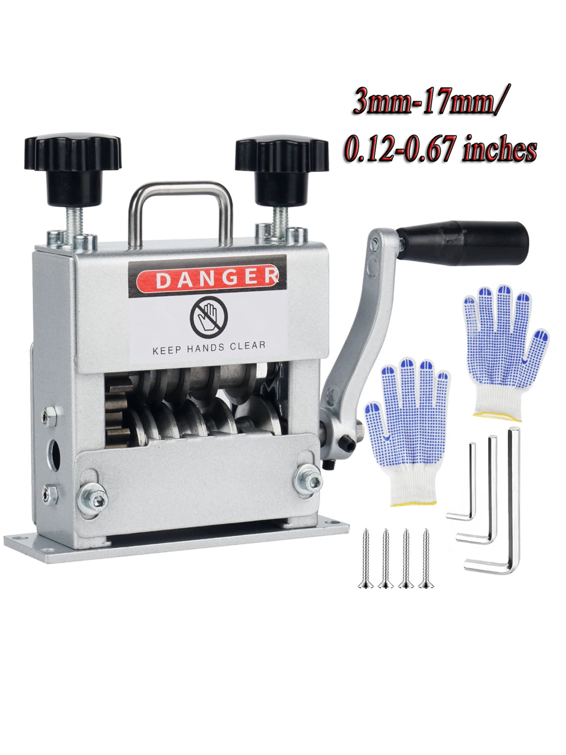 Draadstripper met 6 kanalen voor kabels van 3-17 mm, handmatig/boormachine aangedreven, draagbare draadafstripper voor koperrecycling - afbeelding 2
