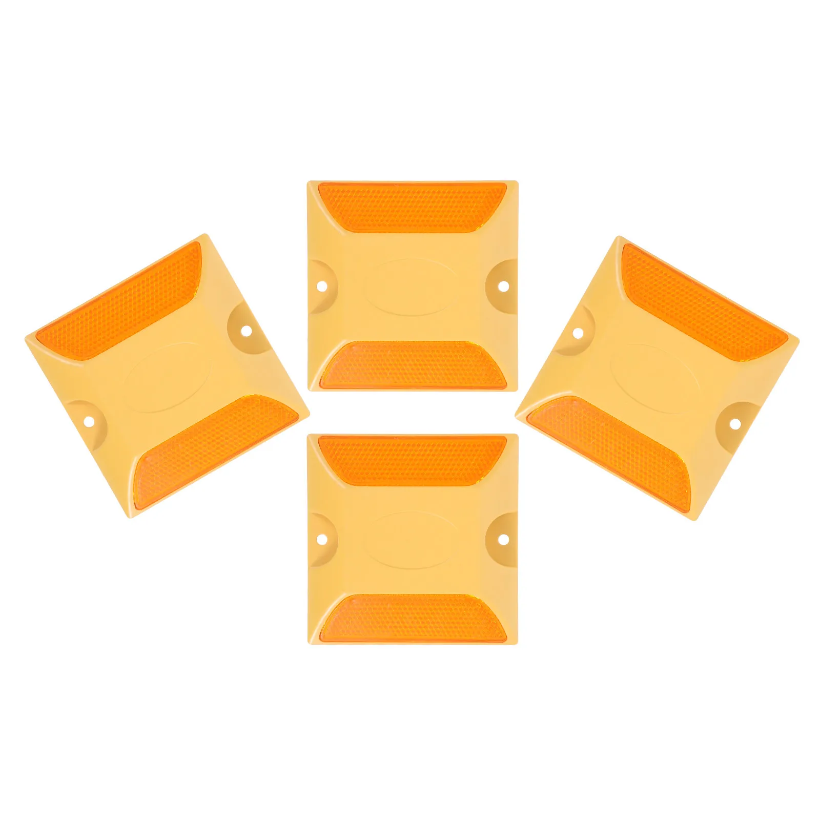 

4 шт. светоотражающие дорожные маркеры из АБС-пластика, высоковидимые, для разметки дорог и въездов, безопасные светоотражатели для улицы, ночного использования