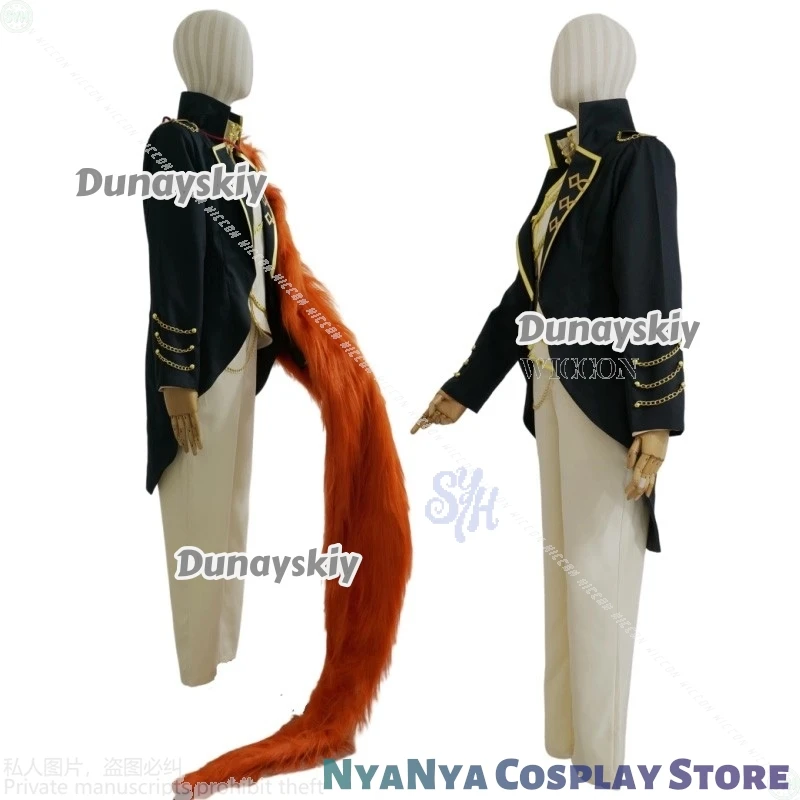 ชุดคอสเพลย์ซานโช่ อนิเมะ เกม ลิมบัส ชุดสไตล์วินเทจแบบพระราชวัง เสื้อโค้ท กางเกง ผ้าคลุมไหล่แบบมีปกสำหรับผมยาว งานปาร์ตี้ฮาโลวีน บริษัทคอสเพลย์