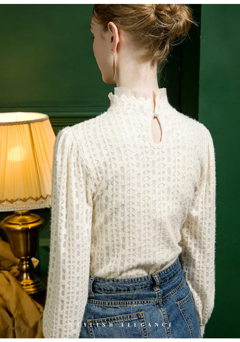 تي شيرت MadBlack-Women الأوروبي، مثير برباط مرقع، تي شيرت ضيق بأكمام طويلة S-3XL، شتاء 2025 جديد T5D434CC #6