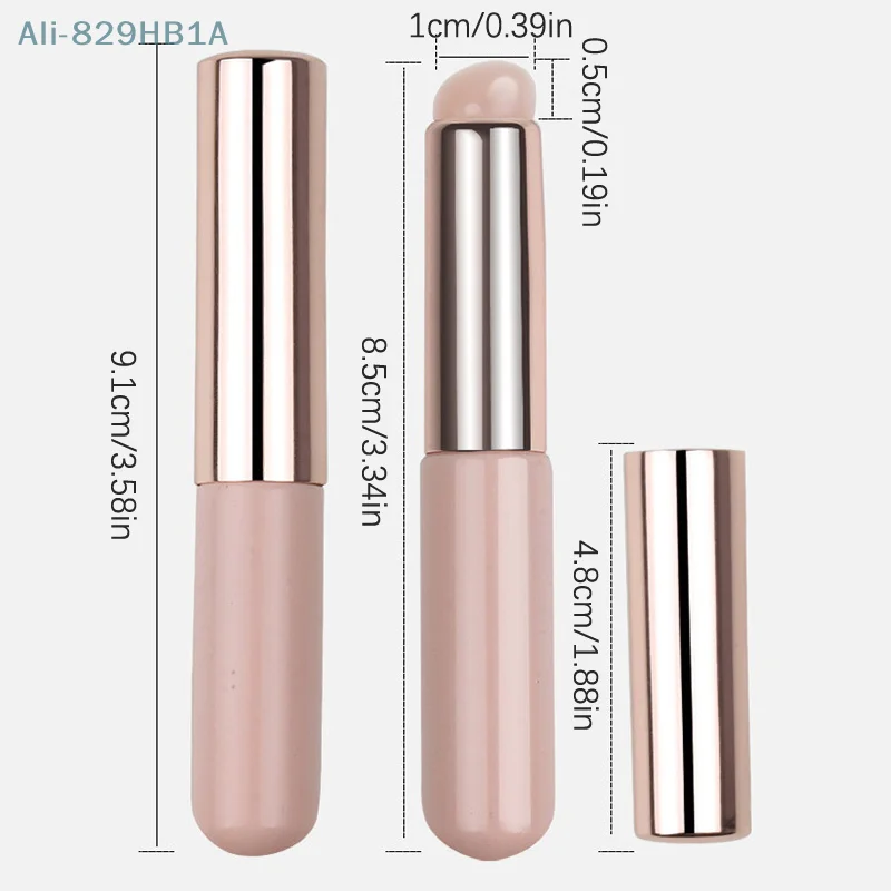 Nail Art Silicone Applicator Stick Chrome Pigment Dust Applying Gradient Shading Pen Easy-Daub Powder Silicone Nail Brushes Tool