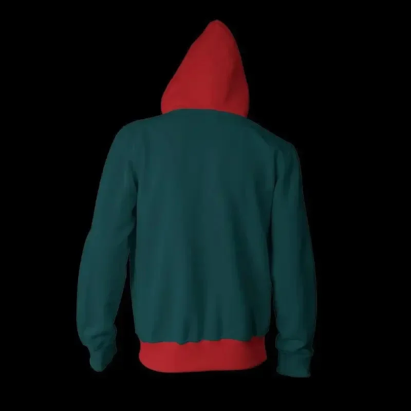 (#^.^#) 2026 New Miles Morales Cosplay Costumes for Men, 3D Printing Zipper Jacket, Anime Hoodies, Green Hooded Sweat →_→LOOK ME view 6