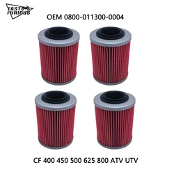 4PCS Motorcycle Oil Filter for CF500 400 500cc Cforce Zforce 800cc CF800 X8 ATV UTV Parts 0800-011300-0004